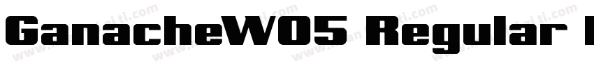 GanacheW05 Regular Regular字体转换